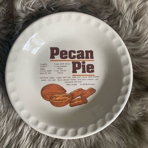 Vintage pecan pie plate